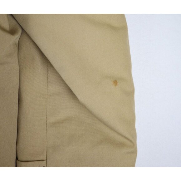 VINTAGE 60s 70s MEN'S BEIGE WINTER COAT - WEATHERCASTER - SIZE 40 - Picture 7 of 9